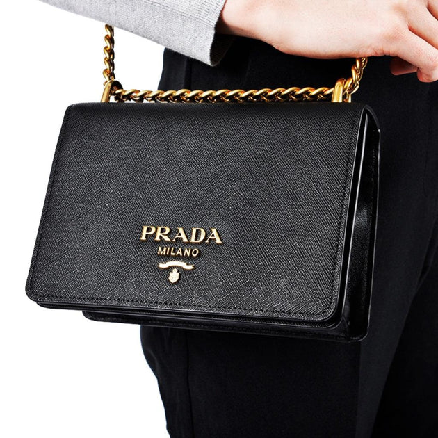 How to spot fake prada bag (authenticate )  Prada bag, Prada handbags, Prada  bag saffiano