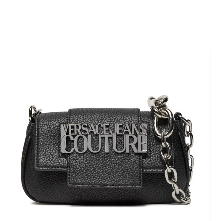 Luxury Synthetic Crossbody Bag with Logo Detail